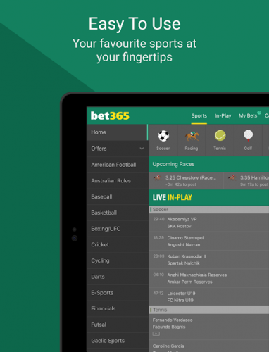 Bet365 full screen android